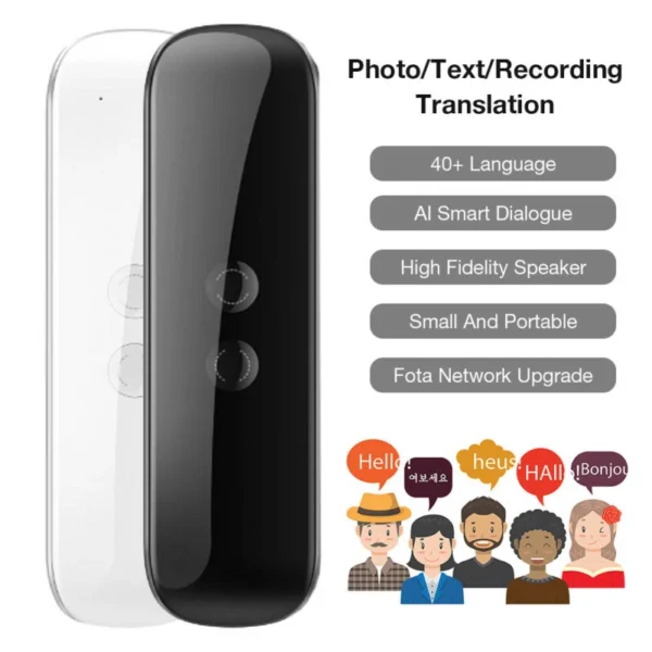 Traductor de Voz Instantáneo Portátil Inteligente G5, dispositivo Bluetooth 4