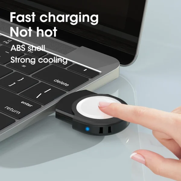 PZOZ USB Type C Portable Wireless Charger For Apple Watch 9 8 7 6 5 4 3 SE Mini Magnetic Charging For iWatch Series Dock Station 4