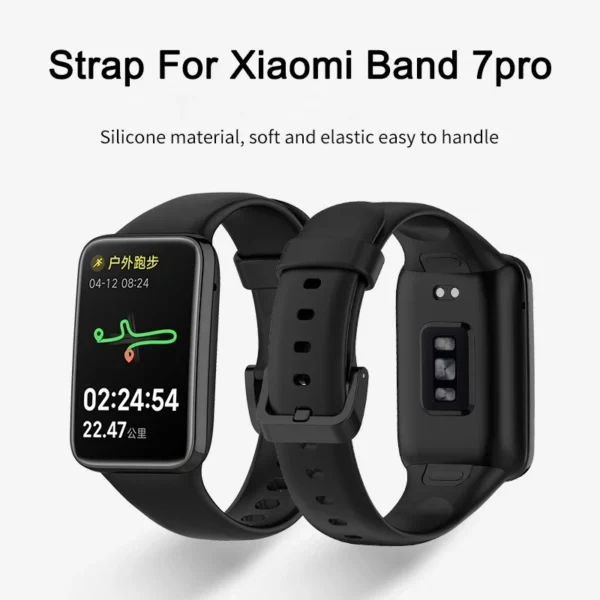Strap+Case For Xiaomi Band 7 pro 7pro Smart Watches Bracelet For Mi Band 7Pro Silicone TPU Replacement Wrist Straps Mi Band 7pro 3