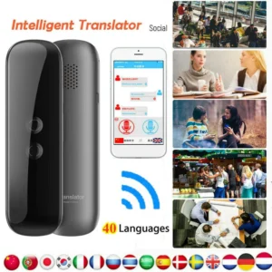 Traductor de Voz Instantáneo Portátil Inteligente G5, dispositivo Bluetooth