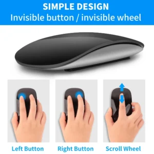 Mouse Inalámbrico con Bluetooth Magic Mouse con Multi Arc 2