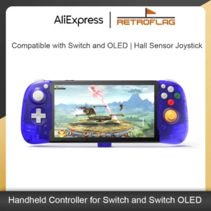 Controlador portátil RETROFLAG compatible con Nintendo Switch, Switch OLED, Control de movimiento Plug and Play, vibración de doble motor