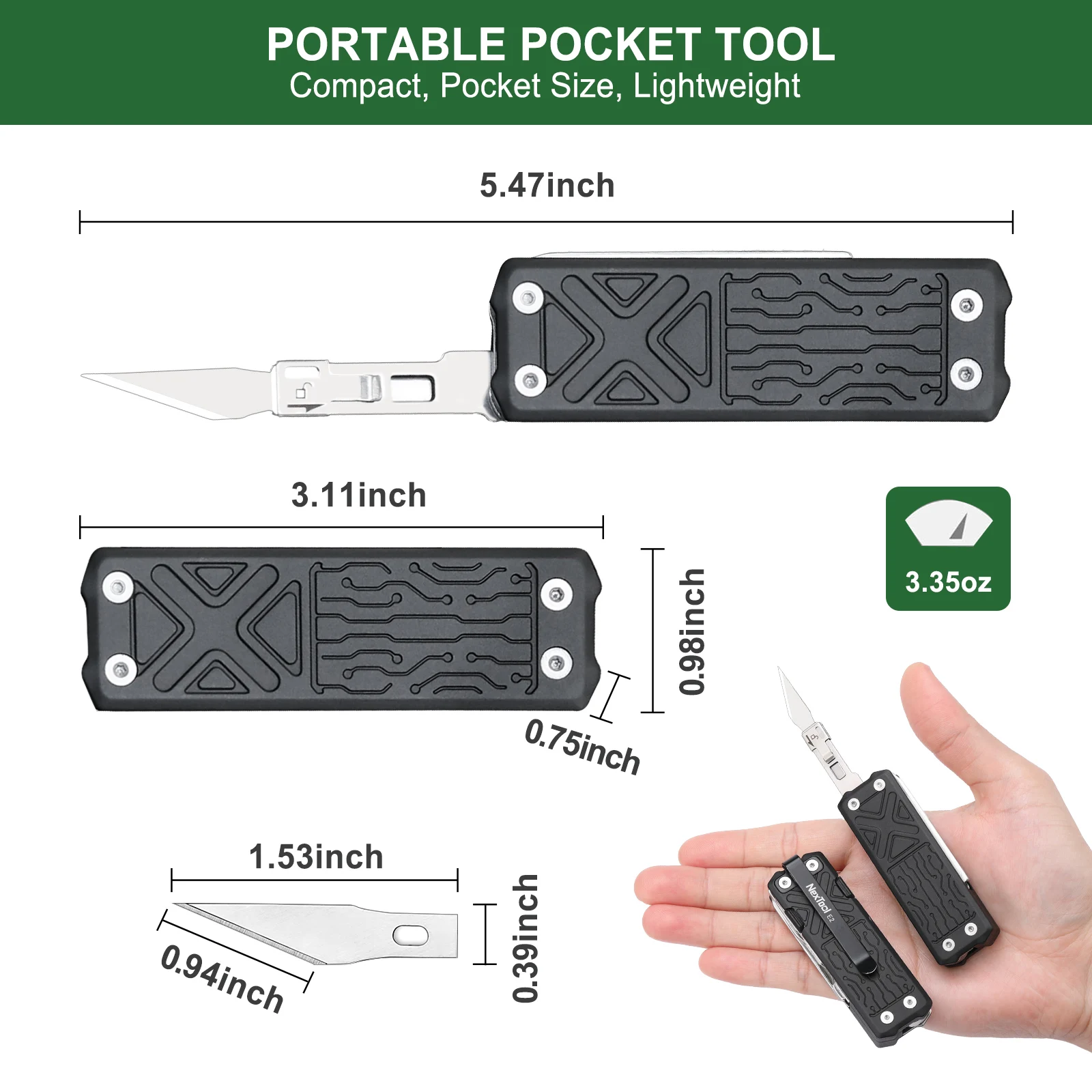 NexTool-cuchillo multiherramienta de bolsillo E1, cuchillo plegable 10 en 1, tijeras, alicates, sierra, senderismo al aire libre, Camping, equipo EDC, multiherramienta plegable - Image 6