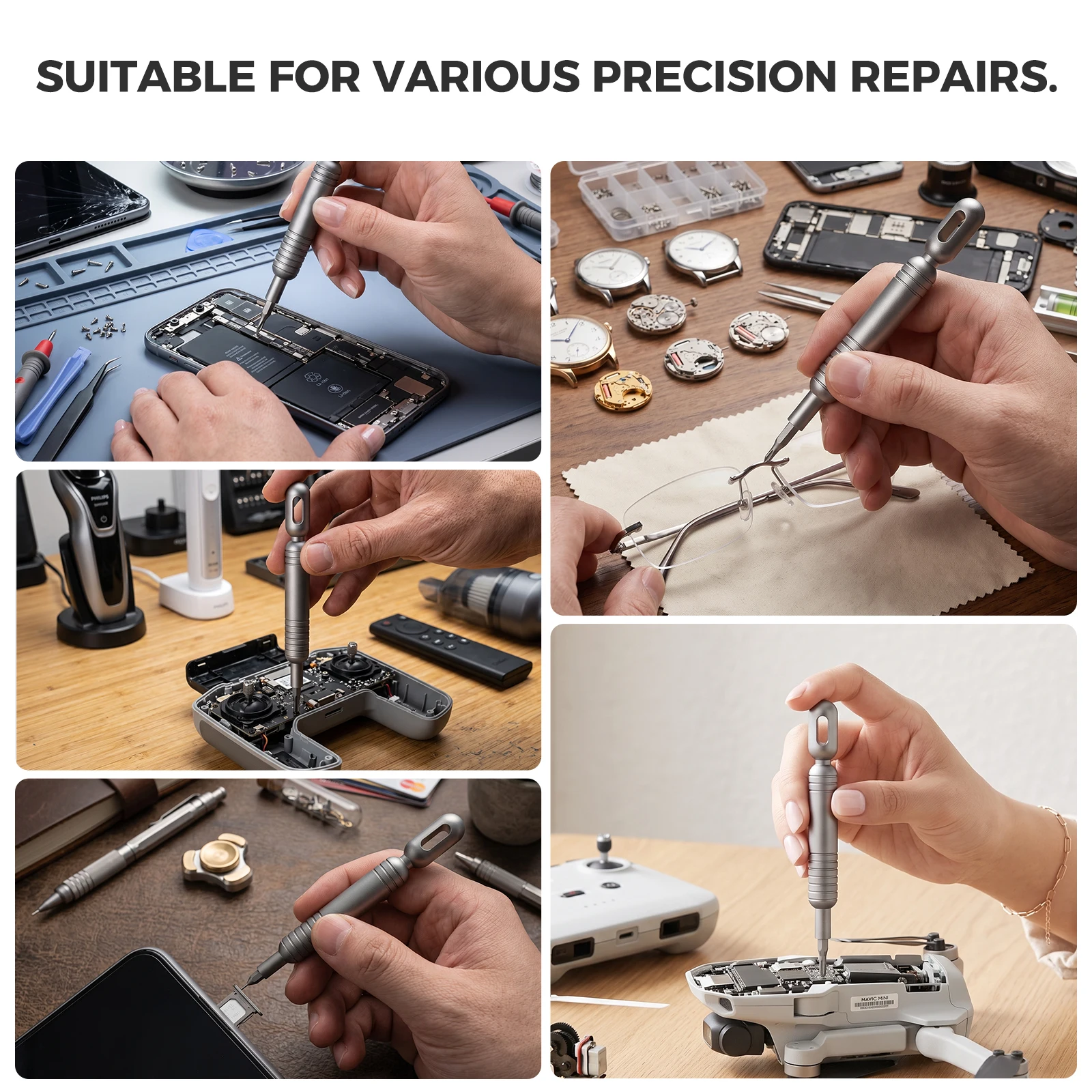 Juego de 55 Destornilladores de Precisión Mini con Puntas Magnéticas CRV, Kit de Reparación para Teléfonos Inteligentes, Laptops, Relojes, Consolas de Videojuegos y Herramientas Electrónicas - Image 6