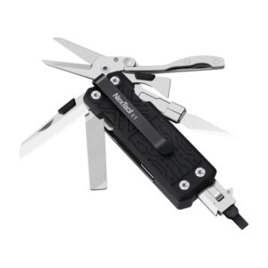 NexTool-cuchillo multiherramienta de bolsillo E1, cuchillo plegable 10 en 1, tijeras, alicates, sierra, senderismo al aire libre, Camping, equipo EDC, multiherramienta plegable