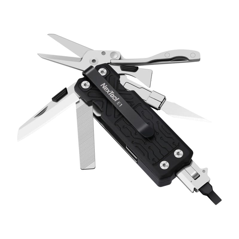 NexTool-cuchillo multiherramienta de bolsillo E1, cuchillo plegable 10 en 1, tijeras, alicates, sierra, senderismo al aire libre, Camping, equipo EDC, multiherramienta plegable